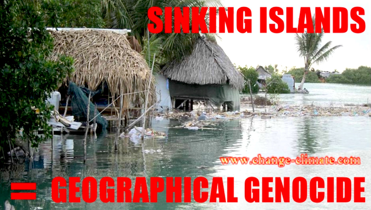 Rising sea levels from global warming are making island nations homeless