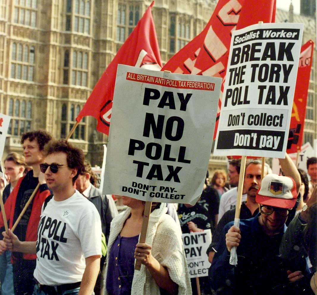 Conservative Poll Tax led to riots across London and the UK