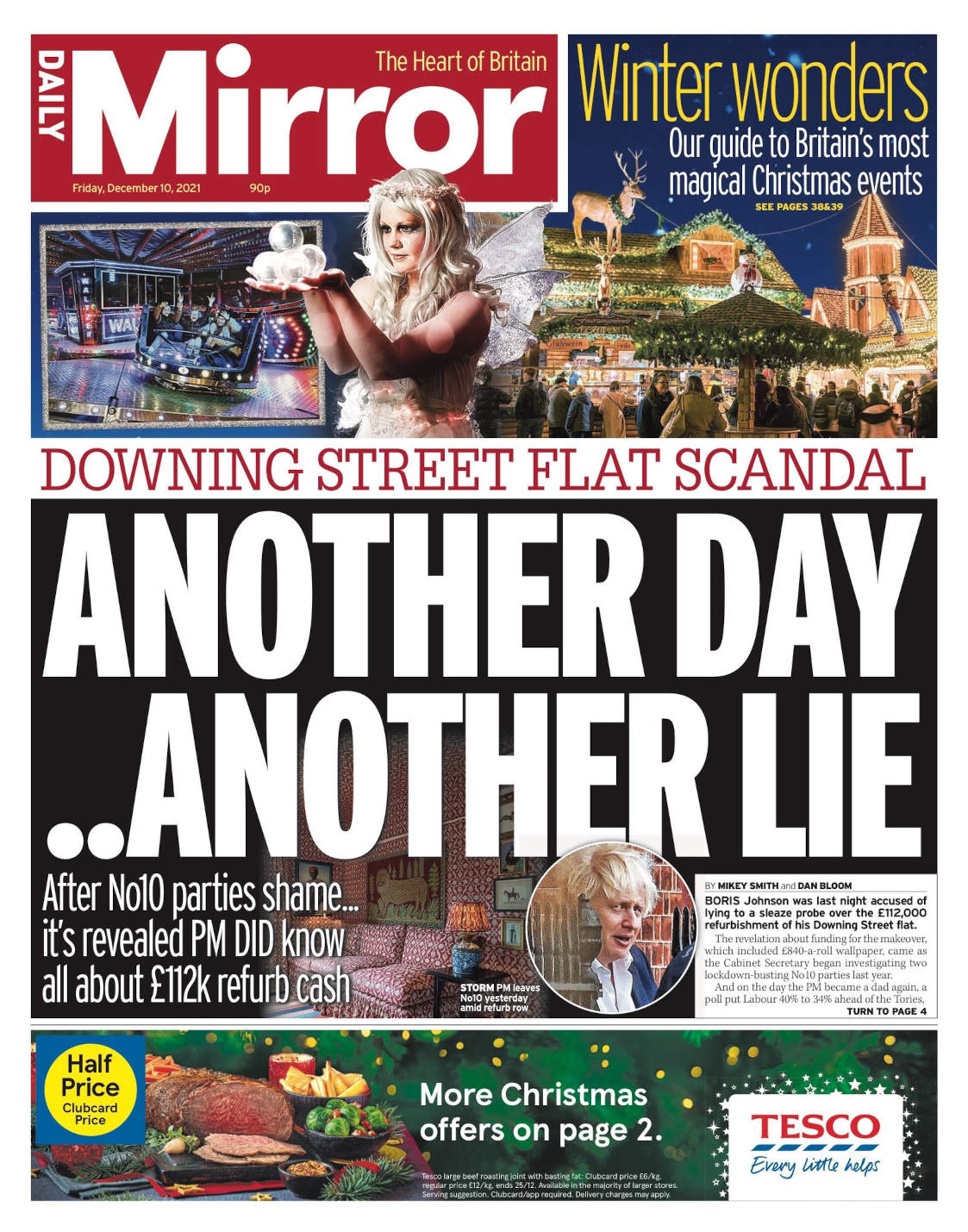 Daily Mirror, another day another lie