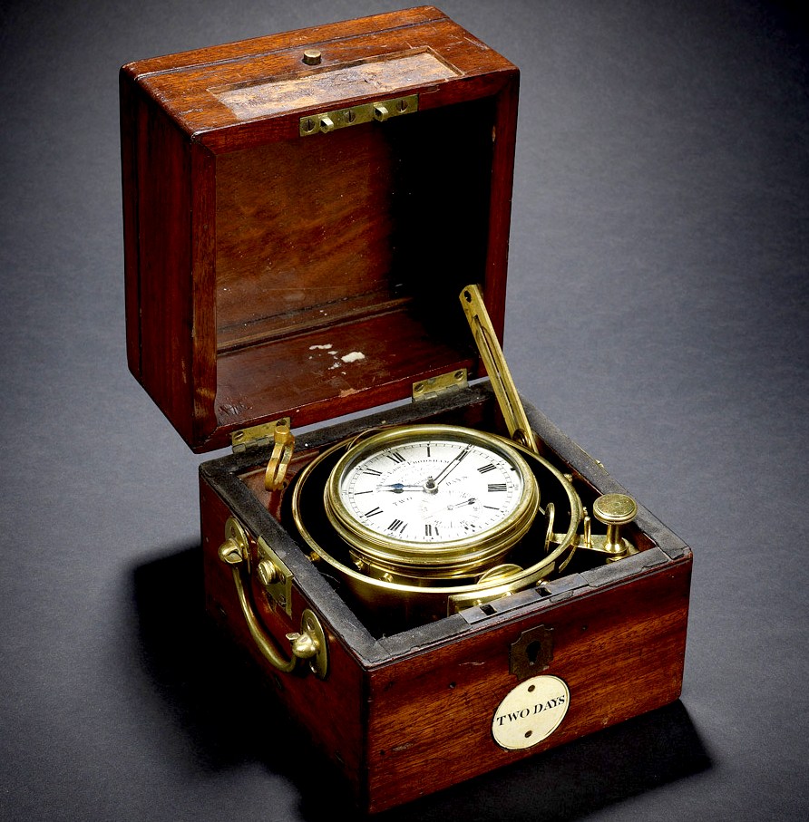 Marine chronometer from HMS Beagle and Charles Darwin