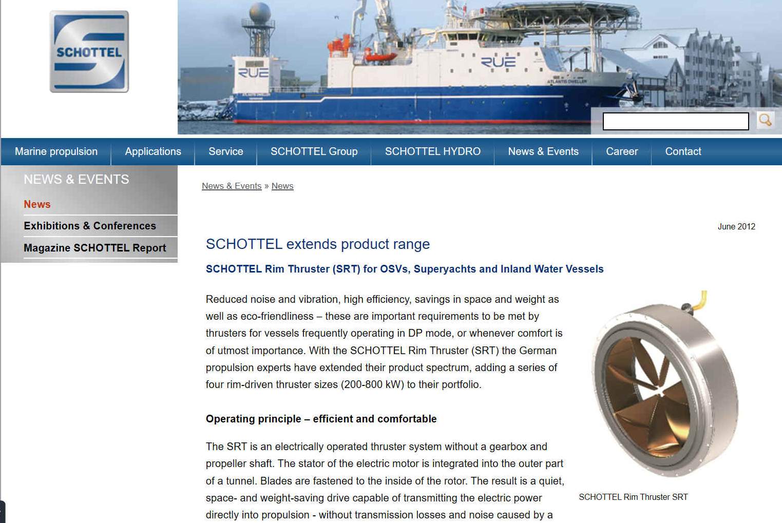 Your Propulsion Experts SCHOTTEL - YOUR PROPULSION EXPERTS